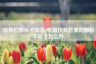 任务栏图标不显示(电脑任务栏里的图标不见了怎么办)