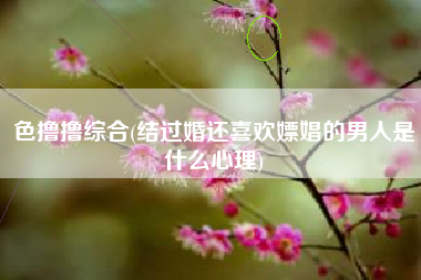 色撸撸综合(结过婚还喜欢嫖娼的男人是什么心理)