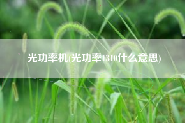 光功率机(光功率1310什么意思)