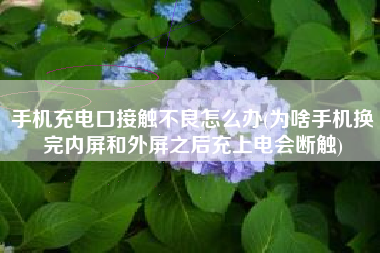 手机充电口接触不良怎么办(为啥手机换完内屏和外屏之后充上电会断触)