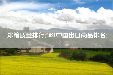 冰箱质量排行(2021中国出口商品排名)