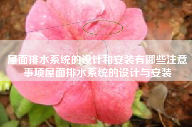 屋面排水系统的设计和安装有哪些注意事项屋面排水系统的设计与安装