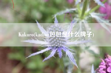 Kakuro(kadiou包包是什么牌子)