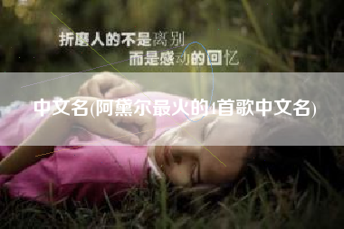 中文名(阿黛尔最火的4首歌中文名)