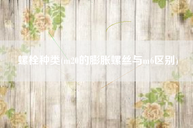 螺栓种类(m20的膨胀螺丝与m6区别)