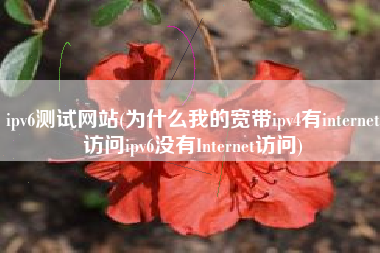 ipv6测试网站(为什么我的宽带ipv4有internet访问ipv6没有Internet访问)