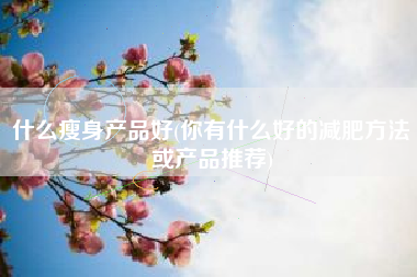 什么瘦身产品好(你有什么好的减肥方法或产品推荐)