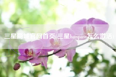 三星商城官网首页(三星hanpass怎么激活)