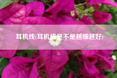 耳机线(耳机线是不是越细越好)