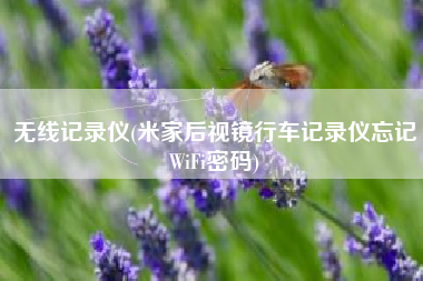 无线记录仪(米家后视镜行车记录仪忘记WiFi密码)