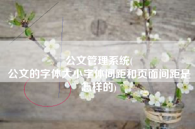 公文管理系统(
公文的字体大小字体间距和页面间距是怎样的) 公文管理系统(
公文的字体大小字体间距和页面间距是怎样的)
