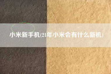 小米新手机(21年小米会有什么新机)