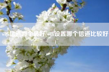 wifi信道哪个最好(wifi设置哪个信道比较好)