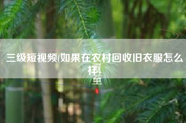 三级短视频(如果在农村回收旧衣服怎么样)