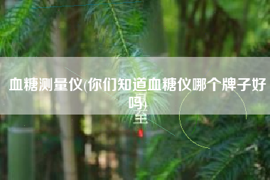血糖测量仪(你们知道血糖仪哪个牌子好吗)