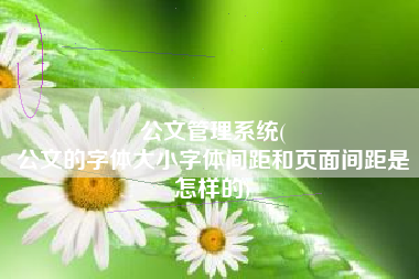 公文管理系统(
公文的字体大小字体间距和页面间距是怎样的) 公文管理系统(
公文的字体大小字体间距和页面间距是怎样的)