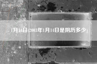 1月14日(2003年1月14日是阴历多少)