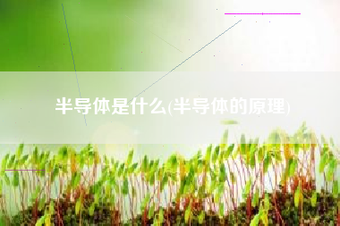 半导体是什么(半导体的原理)