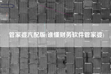 详细阅读:管家婆汽配版(谁懂财务软件管家婆) 管家婆汽配版(谁懂财务软件管家婆)
