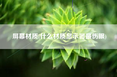 屏幕材质(什么材质显示器最伤眼)