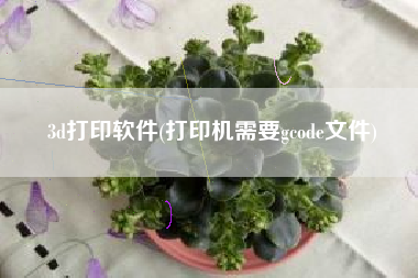 3d打印软件(打印机需要gcode文件)