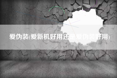 爱伪装(爱新机好用还是爱伪装好用)