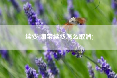 详细阅读:续费(淘宝续费怎么取消) 续费(淘宝续费怎么取消)