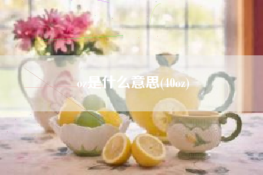 oz是什么意思(40oz)
