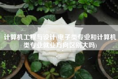 计算机工程与设计(电子类专业和计算机类专业就业方向区别大吗)