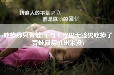 吃掉那只青蛙(千与千寻里无脸男吃掉了青蛙最后吐出来没)