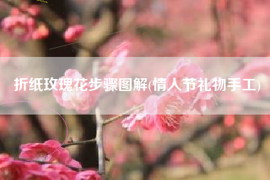 折纸玫瑰花步骤图解(情人节礼物手工)