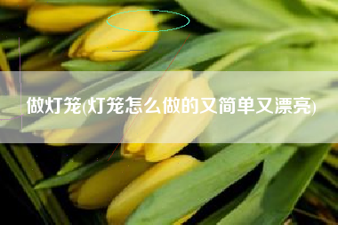 做灯笼(灯笼怎么做的又简单又漂亮)