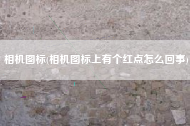 相机图标(相机图标上有个红点怎么回事)