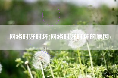 网络时好时坏(网络时好时坏的原因)