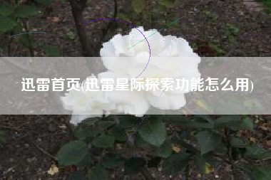 迅雷首页(迅雷星际探索功能怎么用)