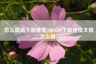怎么提高下载速度(ORIGIN下载速度太慢怎么破)