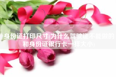 身份证打印尺寸(为什么驾驶证不能做的和身份证银行卡一样大小)
