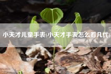 小天才儿童手表(小天才手表怎么看几代)