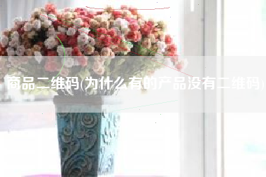 商品二维码(为什么有的产品没有二维码)