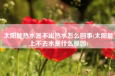 太阳能热水器不出热水怎么回事(太阳能上不去水是什么原因)