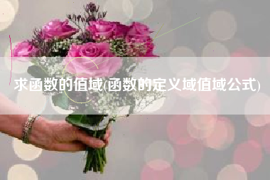 求函数的值域(函数的定义域值域公式)