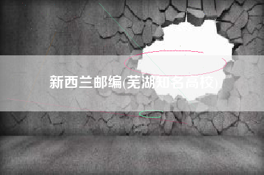 新西兰邮编(芜湖知名高校)