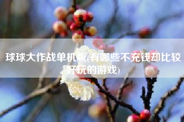 详细阅读:球球大作战单机版(有哪些不充钱却比较好玩的游戏) 球球大作战单机版(有哪些不充钱却比较好玩的游戏)