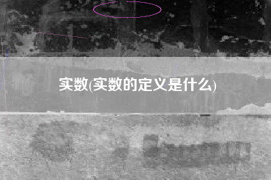 实数(实数的定义是什么)