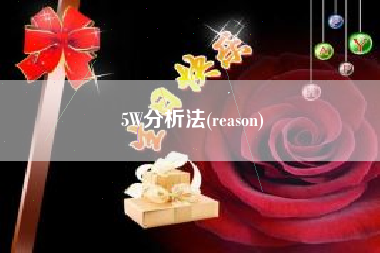 5W分析法(reason)