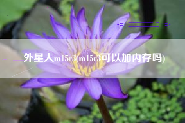外星人m15r3(m15r3可以加内存吗)