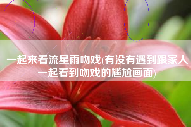 一起来看流星雨吻戏(有没有遇到跟家人一起看到吻戏的尴尬画面)