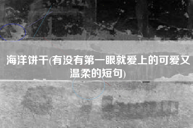海洋饼干(有没有第一眼就爱上的可爱又温柔的短句)