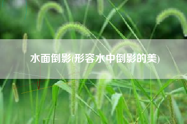 水面倒影(形容水中倒影的美)