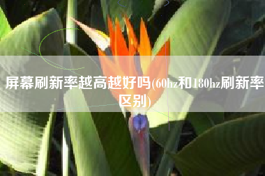 屏幕刷新率越高越好吗(60hz和180hz刷新率区别)
